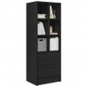 Highboard z szufladą Czarny Dąb 45,5 x 34 x 127 cm