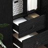 Highboard z szufladą Czarny Dąb 45,5 x 34 x 127 cm