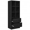 Highboard z szufladą Czarny Dąb 45,5 x 34 x 127 cm