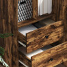 Highboard z szufladą Dąb wędzony 45,5 x 34 x 127 cm