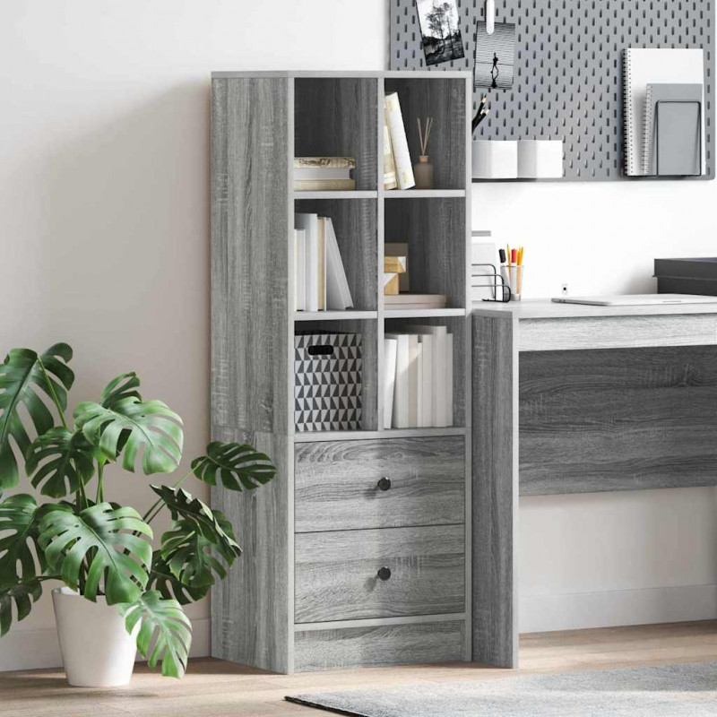 Highboard z szufladą Szary Sonoma 45,5 x 34 x 127 cm