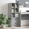 Highboard z szufladą Szary Sonoma 45,5 x 34 x 127 cm