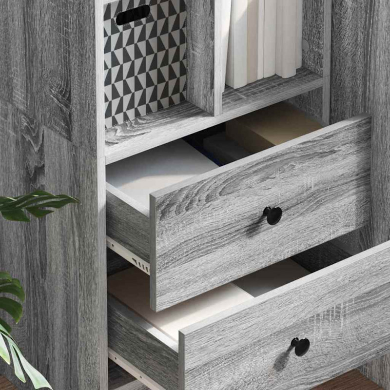 Highboard z szufladą Szary Sonoma 45,5 x 34 x 127 cm