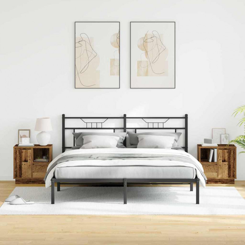 Szafka Nocna z szufladą 2 pcs Stare drewno 50 x 34,5 x 50 cm