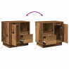 Szafka Nocna z szufladą 2 pcs Stare drewno 50 x 34,5 x 50 cm
