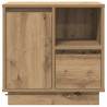 Szafka Nocna 2 pcs Dąb rzemieślniczy 50 x 34,5 x 50 cm