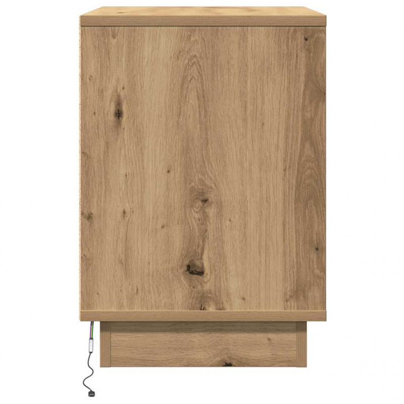 Szafka Nocna 2 pcs Dąb rzemieślniczy 50 x 34,5 x 50 cm