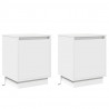 Szafka Nocna 2 pcs Biały 39 x 34,5 x 50 cm