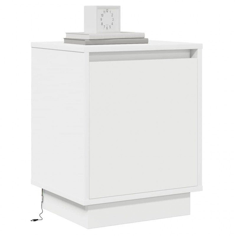 Szafka Nocna 2 pcs Biały 39 x 34,5 x 50 cm