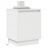 Szafka Nocna 2 pcs Biały 39 x 34,5 x 50 cm