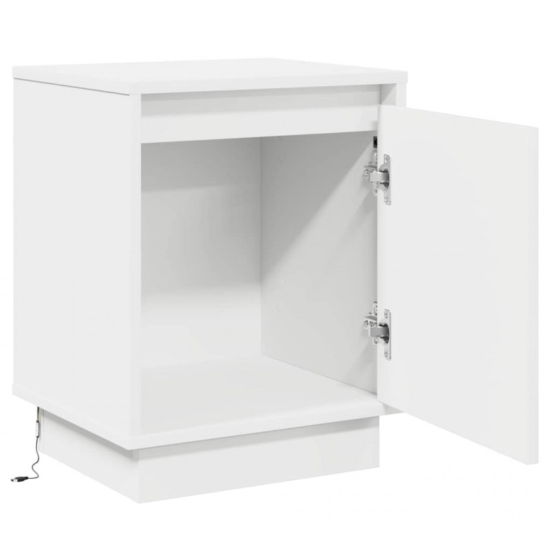 Szafka Nocna 2 pcs Biały 39 x 34,5 x 50 cm