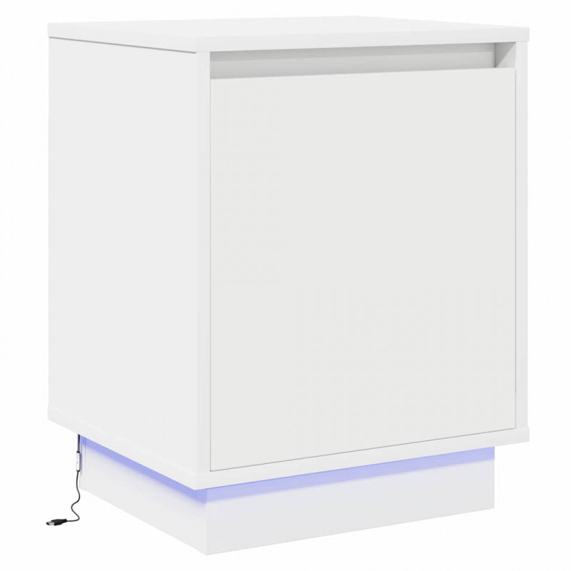 Szafka Nocna 2 pcs Biały 39 x 34,5 x 50 cm