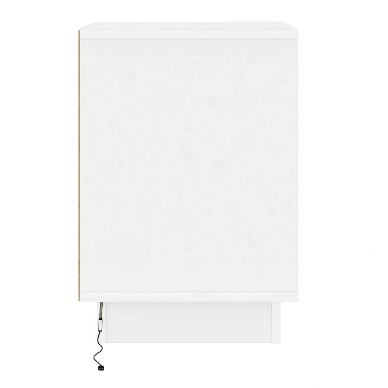 Szafka Nocna 2 pcs Biały 39 x 34,5 x 50 cm