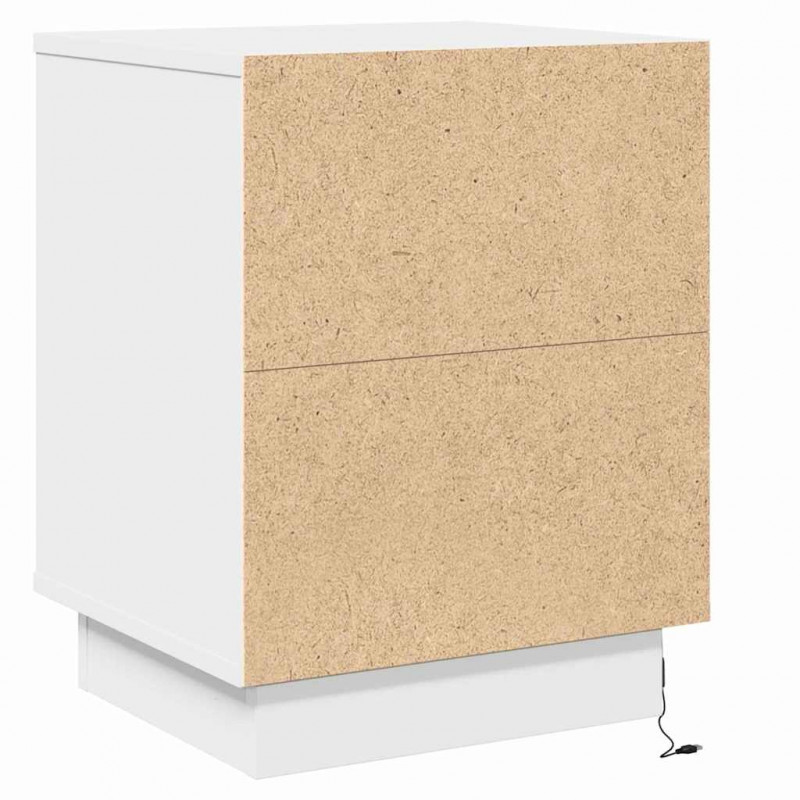 Szafka Nocna 2 pcs Biały 39 x 34,5 x 50 cm