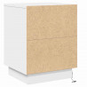 Szafka Nocna 2 pcs Biały 39 x 34,5 x 50 cm