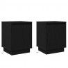 Szafka Nocna 2 pcs Czarny Dąb 39 x 34,5 x 50 cm