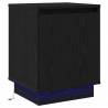 Szafka Nocna 2 pcs Czarny Dąb 39 x 34,5 x 50 cm