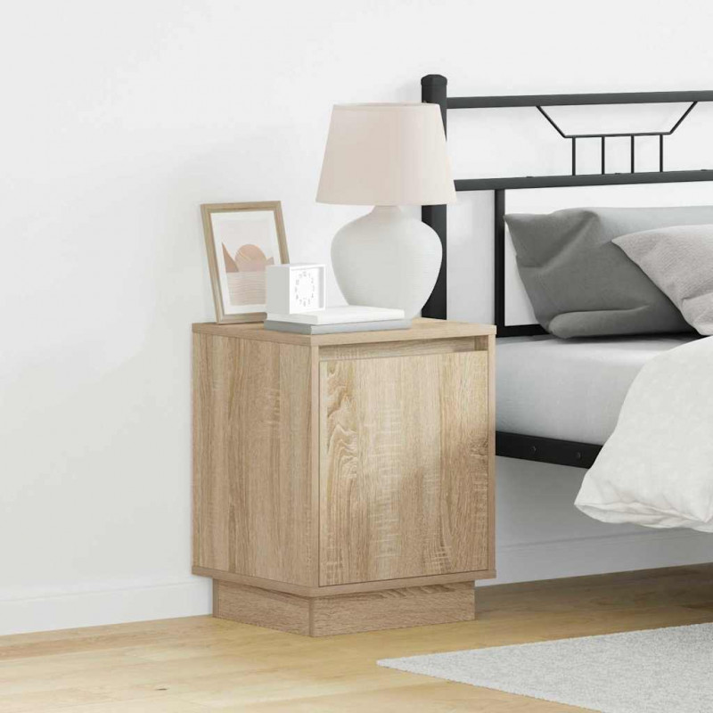 Szafka Nocna 2 pcs Dąb Sonoma 39 x 34,5 x 50 cm