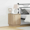 Szafka Nocna 2 pcs Dąb Sonoma 39 x 34,5 x 50 cm