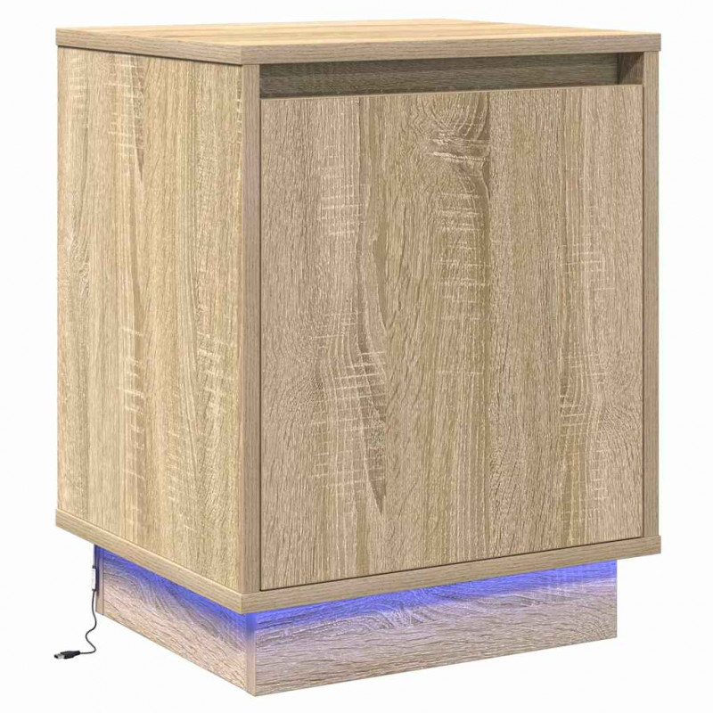 Szafka Nocna 2 pcs Dąb Sonoma 39 x 34,5 x 50 cm