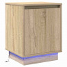 Szafka Nocna 2 pcs Dąb Sonoma 39 x 34,5 x 50 cm