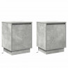 Szafka Nocna 2 pcs Betonowy szary 39 x 34,5 x 50 cm