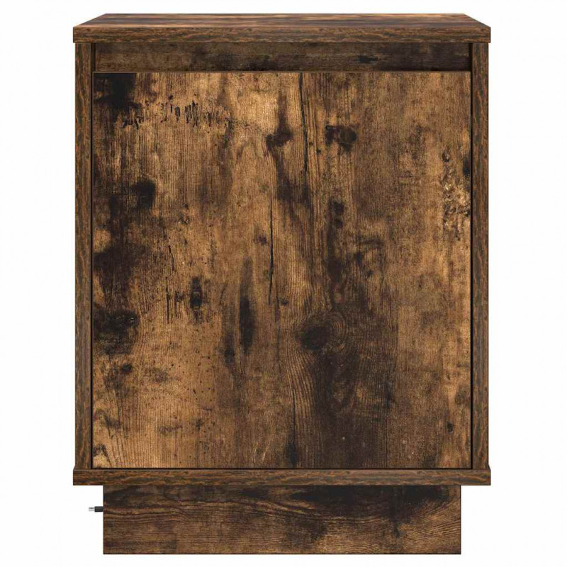 Szafka Nocna z 2 pcs Dąb wędzony 39 x 34.5 x 50 cm