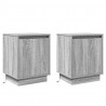 Szafka Nocna 2 pcs Szary 39 x 34,5 x 50 cm