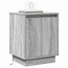 Szafka Nocna 2 pcs Szary 39 x 34,5 x 50 cm