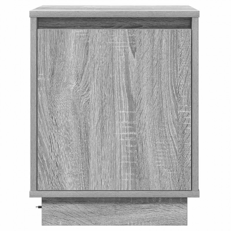 Szafka Nocna 2 pcs Szary 39 x 34,5 x 50 cm