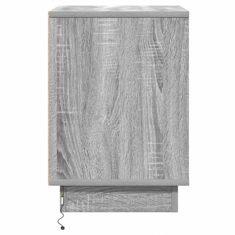 Szafka Nocna 2 pcs Szary 39 x 34,5 x 50 cm