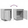 Szafka Nocna 2 pcs Szary 39 x 34,5 x 50 cm