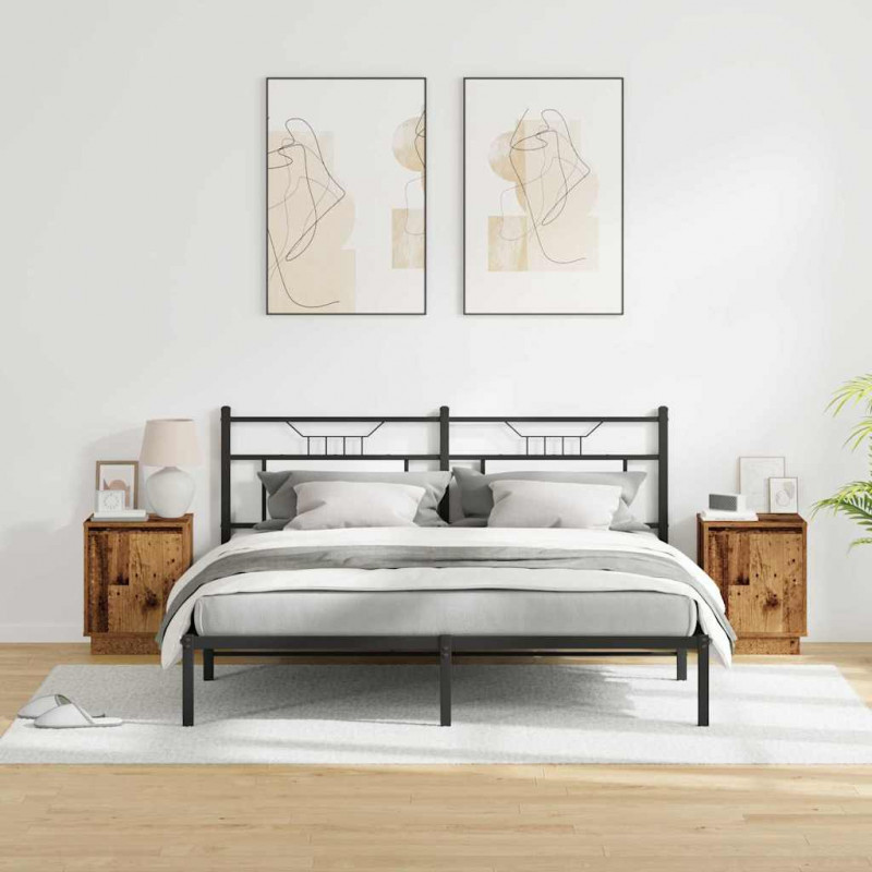 Szafka Nocna 2 pcs Stare drewno 39 x 34,5 x 50 cm