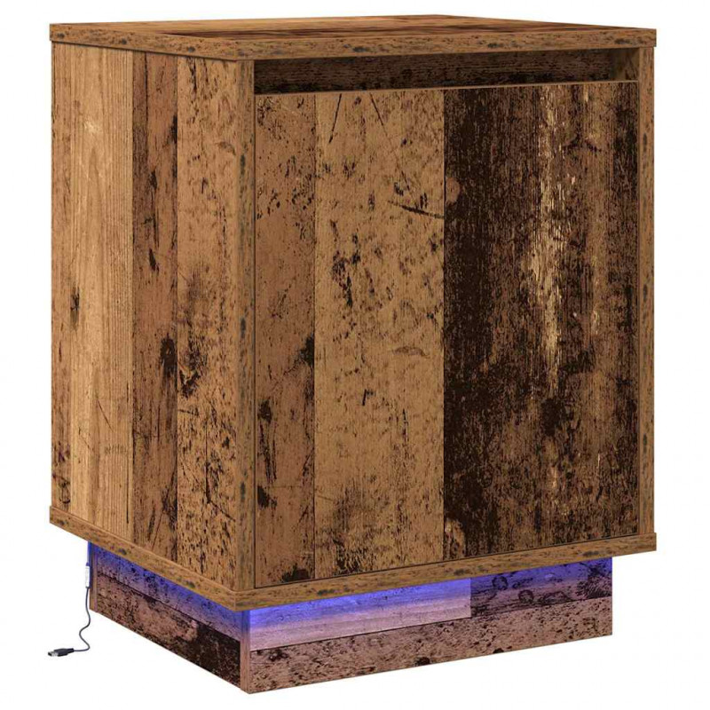 Szafka Nocna 2 pcs Stare drewno 39 x 34,5 x 50 cm