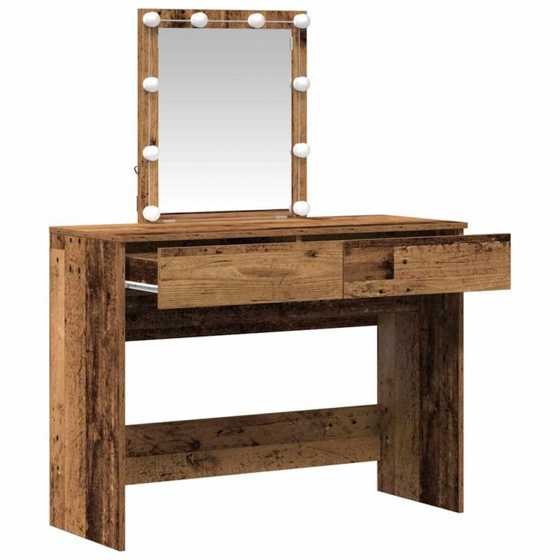 Toaletka Stare drewno 100 x 40 x 130 cm Materiał drewnopochodny