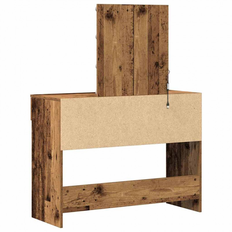 Toaletka Stare drewno 100 x 40 x 130 cm Materiał drewnopochodny