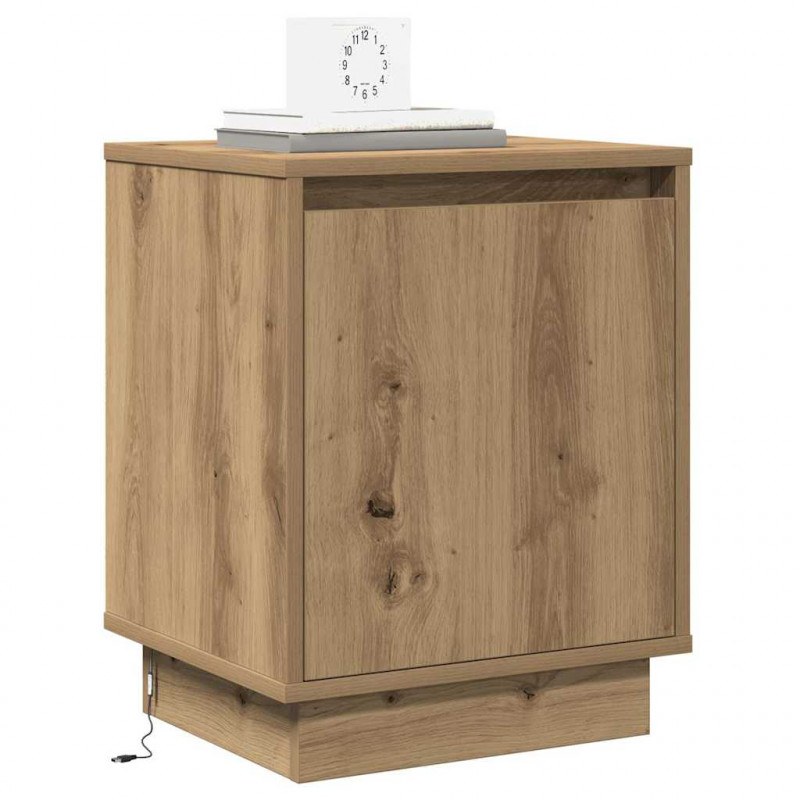 Szafka Nocna 2 pcs Dąb rzemieślniczy 39 x 34,5 x 50 cm