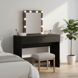 Toaletka Czarny Dąb 100 x 40 x 130 cm Materiał drewnopochodny