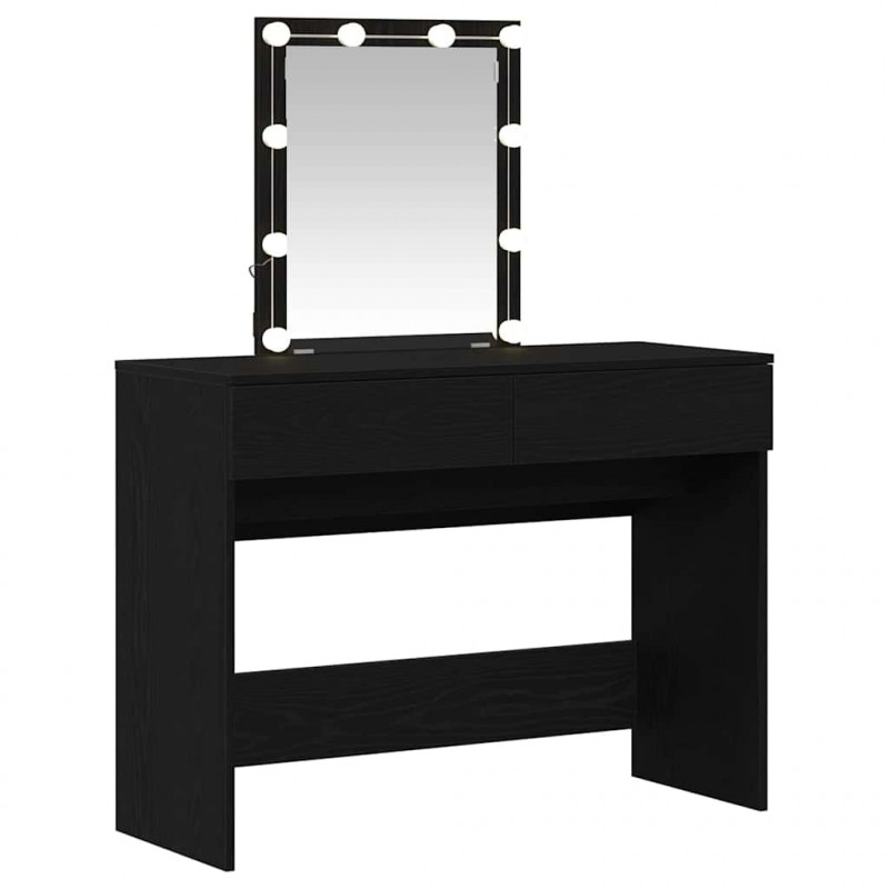 Toaletka Czarny Dąb 100 x 40 x 130 cm Materiał drewnopochodny