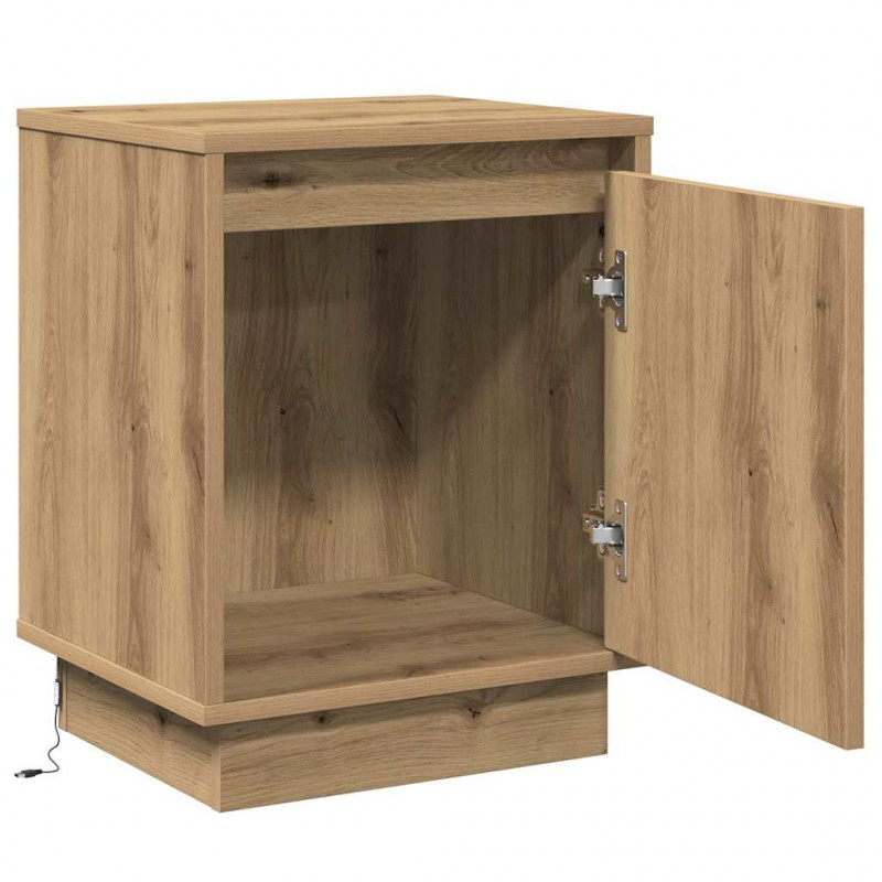 Szafka Nocna 2 pcs Dąb rzemieślniczy 39 x 34,5 x 50 cm