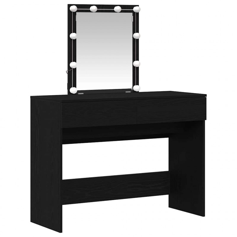 Toaletka Czarny Dąb 100 x 40 x 130 cm Materiał drewnopochodny