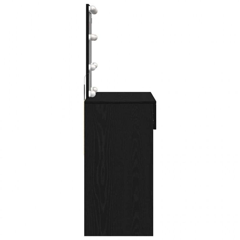 Toaletka Czarny Dąb 100 x 40 x 130 cm Materiał drewnopochodny