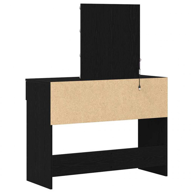 Toaletka Czarny Dąb 100 x 40 x 130 cm Materiał drewnopochodny