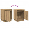 Szafka Nocna 2 pcs Dąb rzemieślniczy 39 x 34,5 x 50 cm