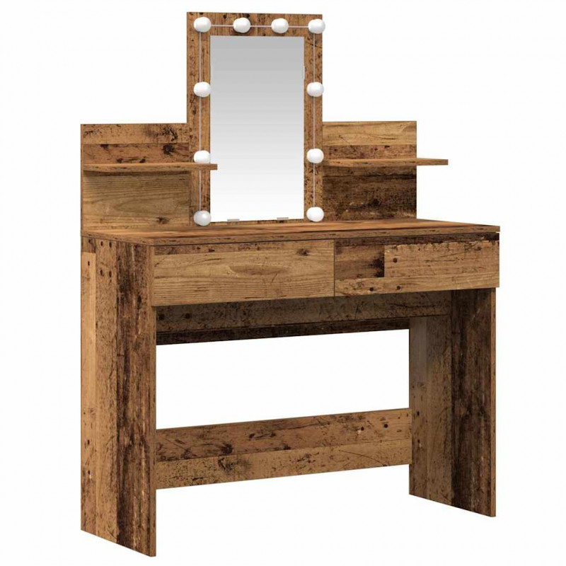 Toaletka Stare drewno 100 x 40 x 130 cm Materiał drewnopochodny