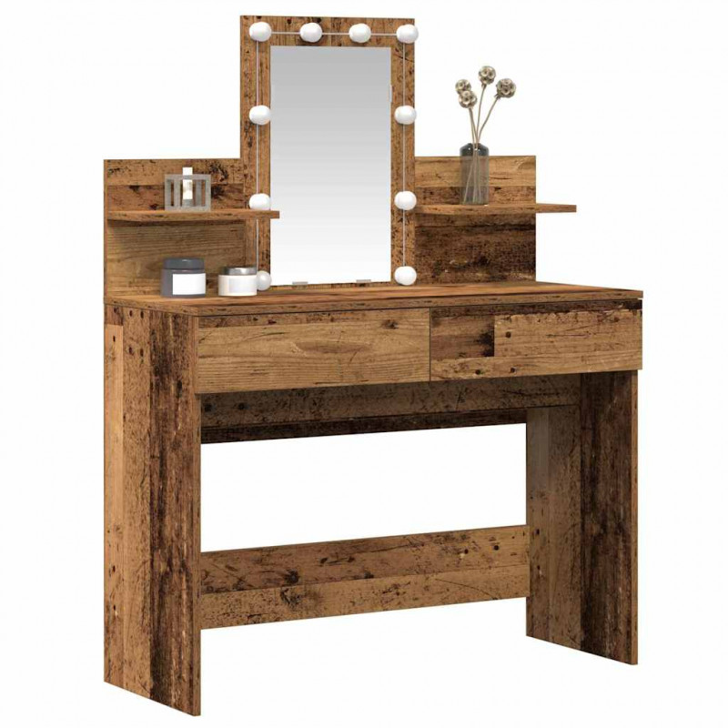 Toaletka Stare drewno 100 x 40 x 130 cm Materiał drewnopochodny