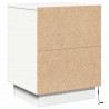 Szafka Nocna z szufladą 2 pcs Biały 39 x 34,5 x 50 cm