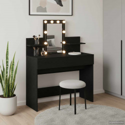 Toaletka Czarny Dąb 100 x 40 x 130 cm Materiał drewnopochodny