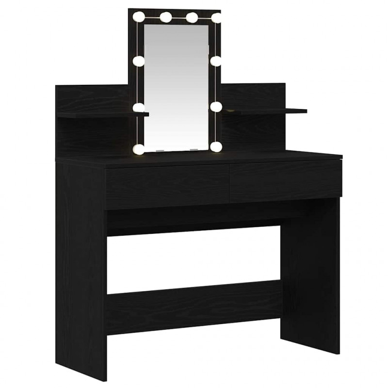 Toaletka Czarny Dąb 100 x 40 x 130 cm Materiał drewnopochodny