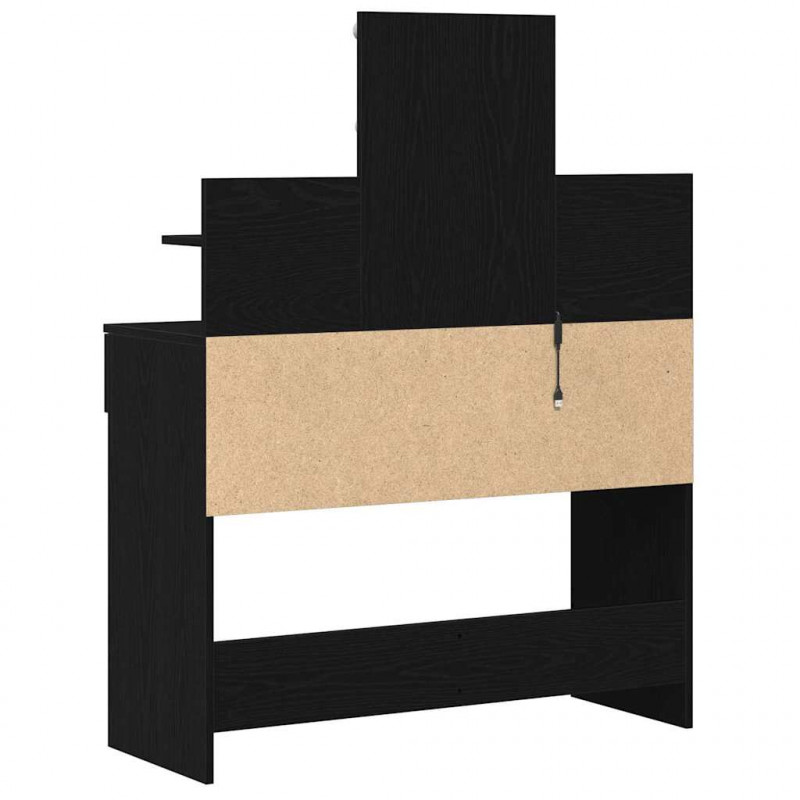 Toaletka Czarny Dąb 100 x 40 x 130 cm Materiał drewnopochodny